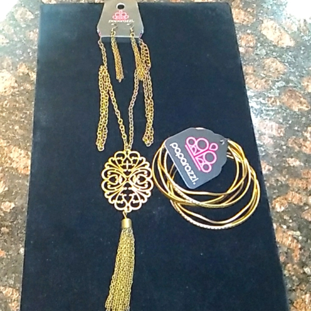 Brass jewelry set